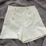 ZARA white high wasted business shorts Photo 0