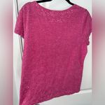 Sundance All About the Eyelet Magenta Fushia Blouse Embroidered Boho Size Medium Photo 2