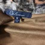 Calesas Faux Fur Cardigan Sweater Size M Photo 5