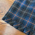 CAbi  Wool Blend Plaid Size 6 Pleated Ruffle Pencil Skirt Academia Chantilly Photo 5