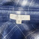 Illa Illa Flannel Shirt Dress Womens Small Blue White Plaid 100% Cotton Pockets Photo 6