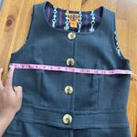 Tory Burch Gray Sleeveless Dress with Gold Buttons Photo 14
