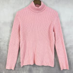 Anne Klein  Sport Womens Cable Knit Turtleneck Sweater Size XL Preppy Classic Photo 0