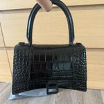 Balenciaga Crocodile Hourglass Small Handbag Photo 4