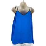 1. State  Cold Shoulder Crepe Game On Blouse Electric Sky Size XS Photo 6