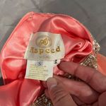 Aspeed  Design Coral Chiffon V-Neck Beaded A-Line Dress L1640 Size Small Photo 8