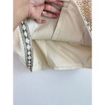 Chico's Women’s Embellished Jacket Tan Beige Embroidered 3/4 Sleeves Size 2 Photo 14