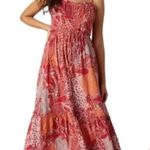 Bila77 Ludlow Boho Patchwork Print Midi Dress Size XS NWT Pink Photo 10