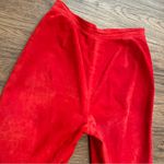 Ellen Tracy Vtg Company Red Suede Leather Straight Leg Pants Sz 8 Photo 8