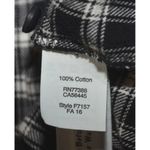 Madewell  Black & White Plaid Midi Shirt Dress Size M Long Sleeve Pockets Buttons Photo 10