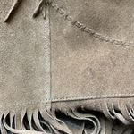 Vintage Pioneer Wear Western Suede Fringe Jacket Brown Size 38 Photo 4