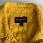 Relativity Goldenrod Yellow Woven 50’s Vintage Style Jacket Size 14 Photo 3