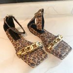 Good American  Ankle Strap Sandals Leopard size 7.5​​ Photo 0