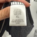 Hazel Women's Size XL Charcoal Grey Striped Waffle Knit Lightweight Sweater Top Gray Photo 6