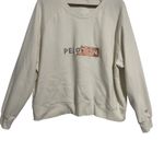 Peloton Cream Raglan Sweatshirt Logo Pullover Athleisure Women's Size 2X Photo 4