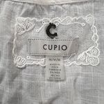 cupio  Womens Medium Top Sheer Light Weight Embroidered V Neck Blouse‎ Photo 2