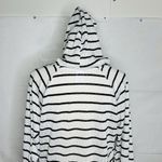 Kona Sol  Long-Sleeve Striped Cover-Up Dress Size S Hooded Semi-Sheer Tie Hem Photo 10