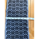 Coach Signature Sm C 's Black and Gray Merino Wool Scarf Reversible Unisex Photo 4