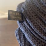 Grey Knit Fringe Infinity Scarf Gray Photo 4