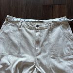 Universal Threads Universal Thread Cream High Rise Cropped Wide Leg Pants Casual 14 12 Denim Jeans Photo 5