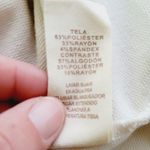 Mystree  Cream & Leopard Print Mixed Media Drop Shoulder Pullover Size Small Photo 7