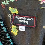 Johnny Was  Workshop velvet trim blouse. Size S Photo 2