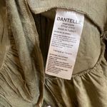 Dantelle  Women Blouse Green XL Oil Dye Ruffle Hem Stretch Top Short Sleeve Photo 3