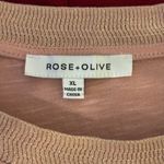 Rose + Olive  Dusty Pink Short Sleeve Top Photo 1