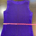 Karen Millen Dopamine Dress Purple Textured Bodycon Sleeveless Size 3 (US 6) Photo 9