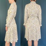Vintage 60s/70s Ditsy Floral Ruffled Dress Multi Size L Photo 2