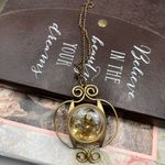 Bulova Vintage  Golden Steampunk Wire Wrapped Watch Necklace Photo 5