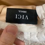 VICI  strapless white lace dress size small Photo 4