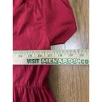 Knox Rose  Women Dress Size Medium Red Tiered Short Sleeve Bohemian Hippie Casual Photo 5