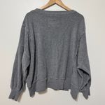 American Eagle  This Feels Seriously Huggable Gray Crewneck Sweater size small Photo 6