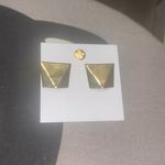 Gorjana gold brass plated abstract Earrings Photo 3
