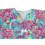 Lilly Pulitzer Stefani Dress Trippin & Sippin Beach Coverup Aqua Pink Cruisewear Photo 6