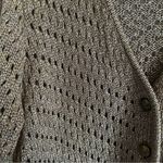 Chico's Chico’s Florence Caridigan Sweater Vanity Size 1 Gold Woven Mature Office Wear Photo 5