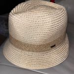 Siggis Women’s bucket slanted brim metalic thread Sun Hat Silver Photo 1