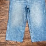 Banana Republic • High-Rise Wide-Leg Crop Jeans blue denim raw hem ankle Photo 6