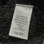 Avenue Womenâs Long Sleeve Sweater with Gradient Sparkle Size 22/24 (RN138302) Black Photo 8