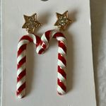 Gap : Candy Cane Earrings with Gold Stars Photo 5
