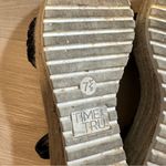 Time and Tru Women's Black Braided Wedge Sandals Size 7.5 Photo 10