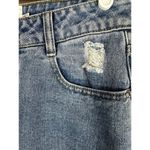 Princess Polly  Light Wash Mom Distressed High Waisted Denim Blue Jeans Size 4 Photo 6