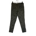 Nicole Miller Green Camo Riveted Skinny High Rise Raw Hem Denim Jeans Women Sz 4 Photo 1