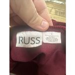 RUSS Women’s Size Large Pajama Top Burgundy Velour Corduroy Button Front Red Photo 14