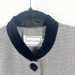 MISTY LANE Vintage Black And White Full Button Long Lined Blazer Dress, Size 10 Photo 5