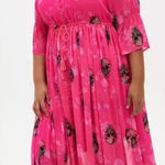 Torrid Maxi Chiffon Dress Size 0(Large) Skull Print NWT Photo 0