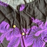 Black and Purple Midi Dress Black Size M Photo 3