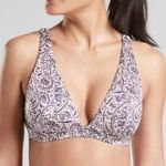 Athleta Womens Top S Paisley Aqualuxe Batik Triangle Bikini Removable Pads NEW Photo 0