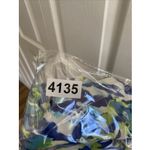 Peck & Peck  Womens Large Blue Floral Maximalist Shacket Bold Colorful Photo 8